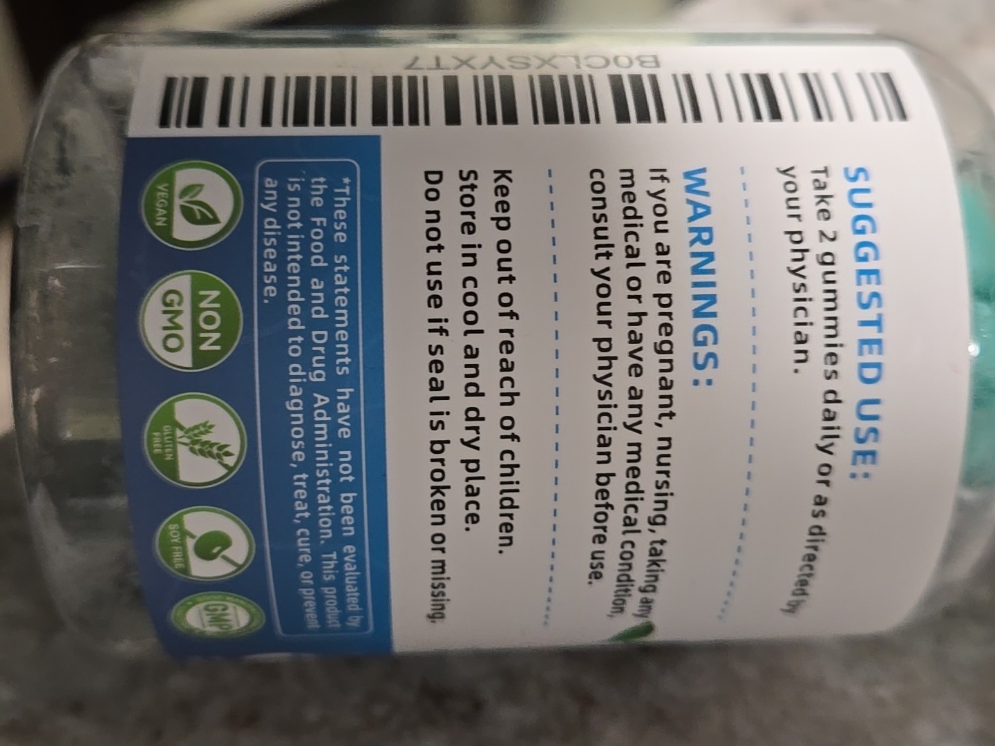 Lot of 2 Novaii Creatine Monohydrate Gummies 5000Mg Unisex, 90ct Blueberry