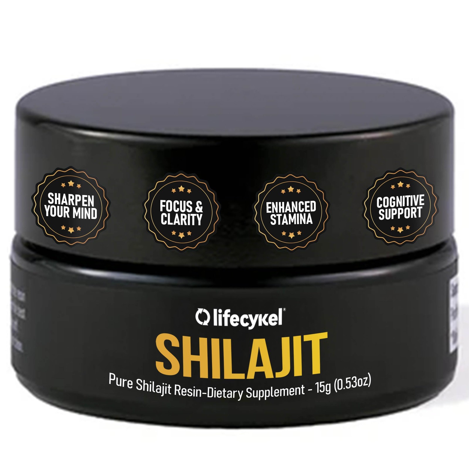 Life Cykel Lifecykel Pure Shilajit Resin 15G Wild-Harvested Mineral-Rich