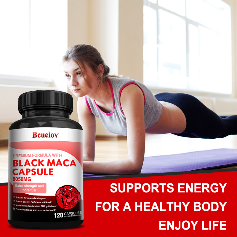 Black Maca Capsules – Contains L-arginine and ginseng to enhance sexual function