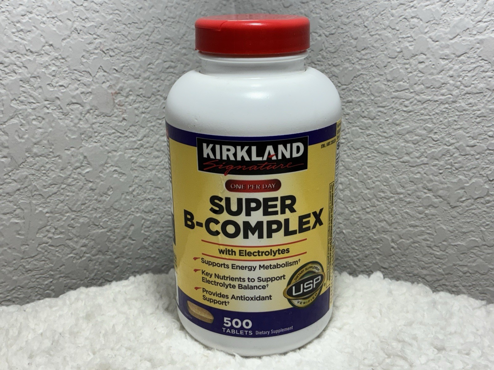 Kirkland Signature Super B-Complex + Electrolytes & Vit C 500 Tabs EXP. 02/2026