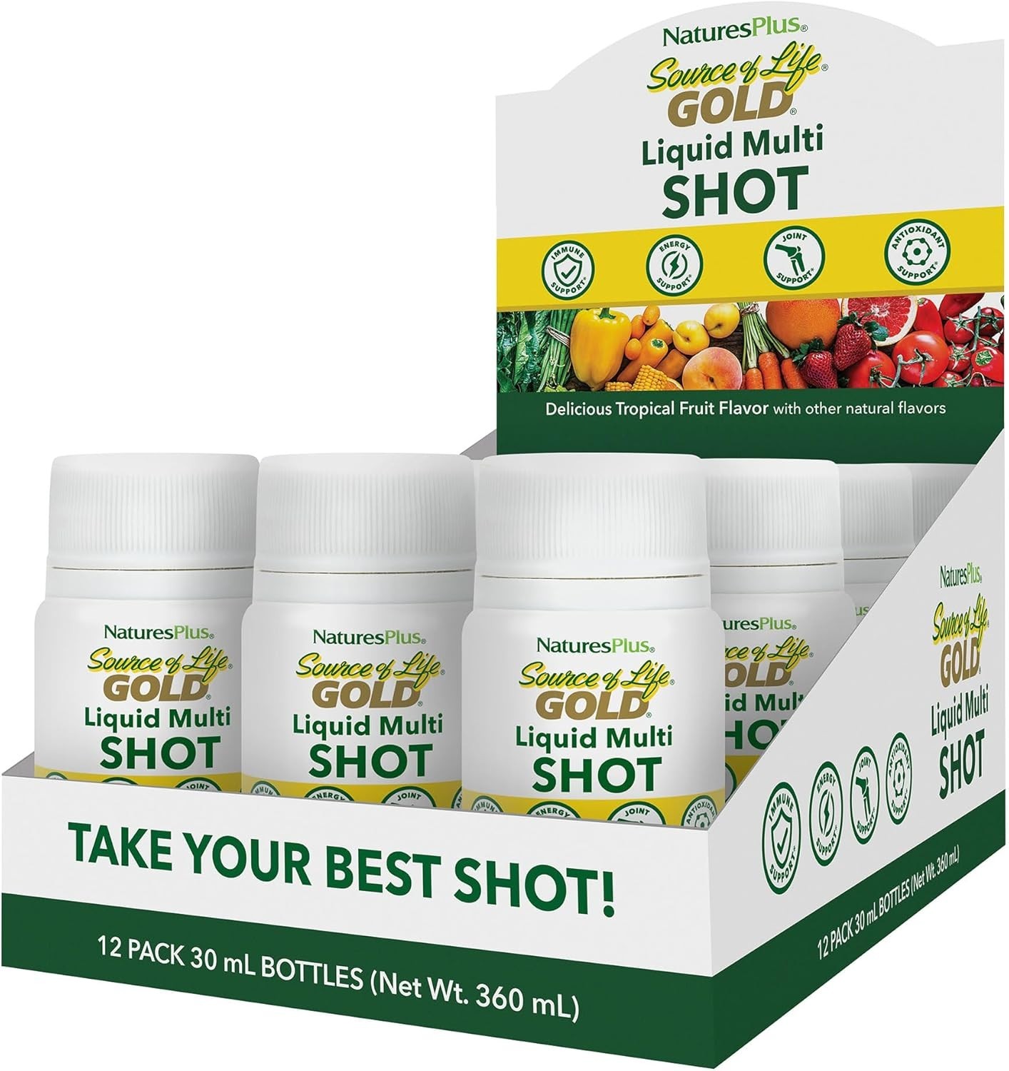 Source Of Life Gold Liquid Multi Shot, 12 count, 1 fl oz each