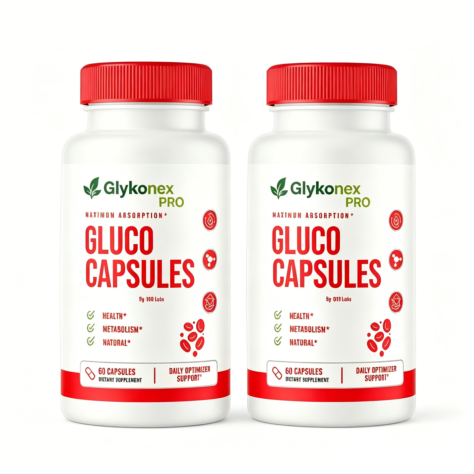 2 X GlykoNex Gluco Capsules Blood Health Support Dietary Supplement 60 Capsules