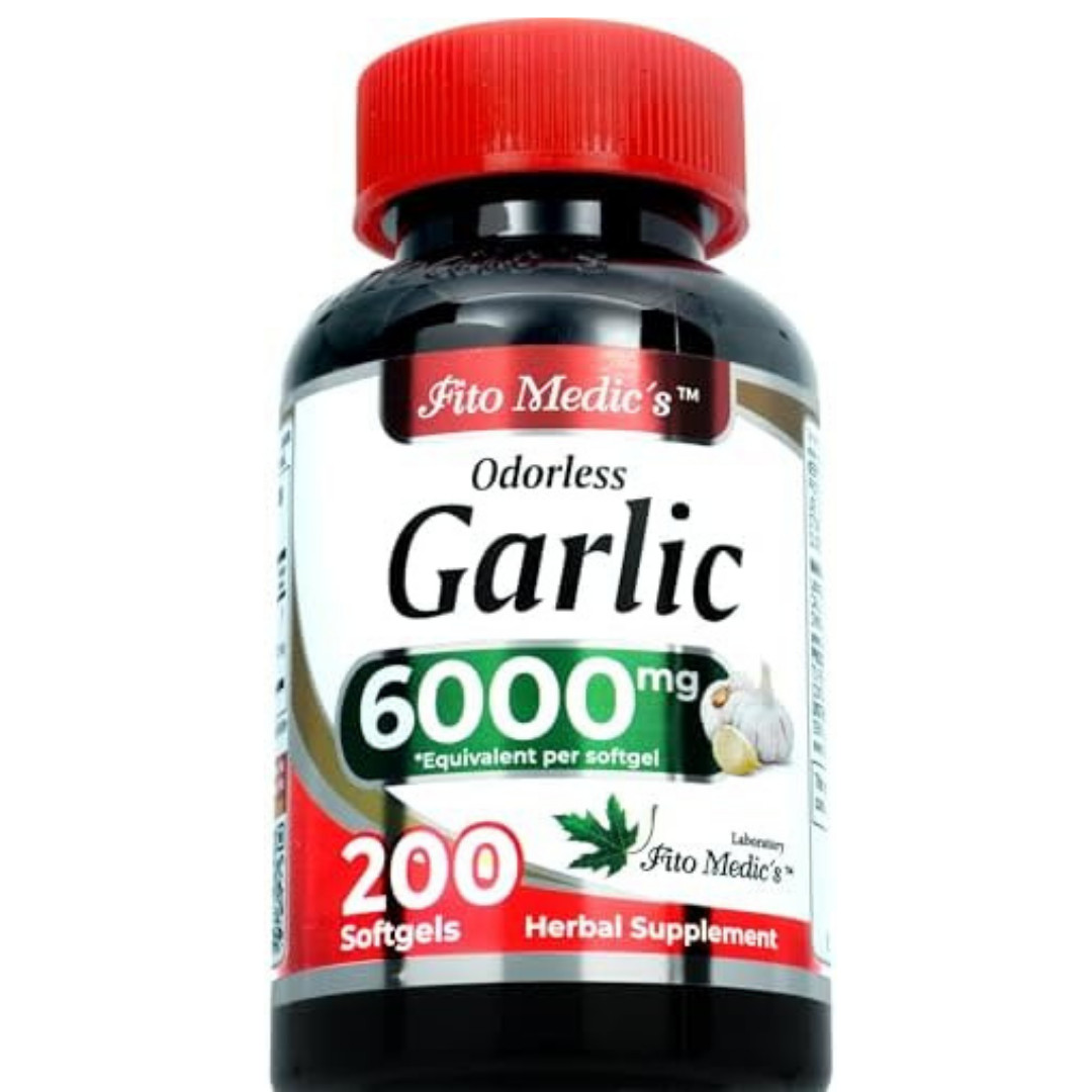 Garlic Pills 6000 mg Equivalent 200 softgels Organic Garlic 200 Capsules Garli