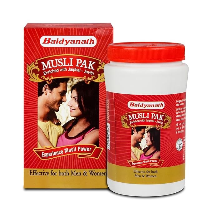 Baidyanath Musli Pak for stamina, strength booster 100% herbal 250gms + F/S