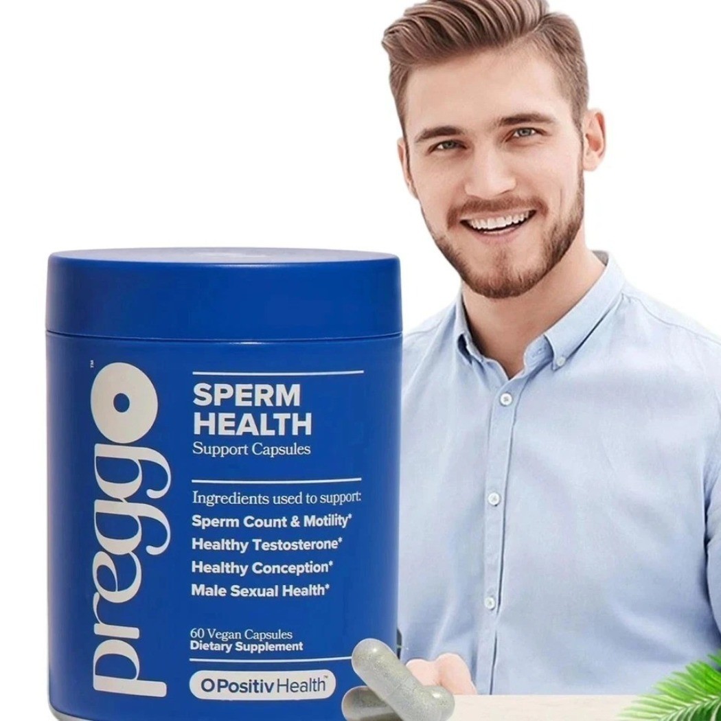 NEW PREGGO O-Positive Men’s Dietary Supplement Capsules 60 Count