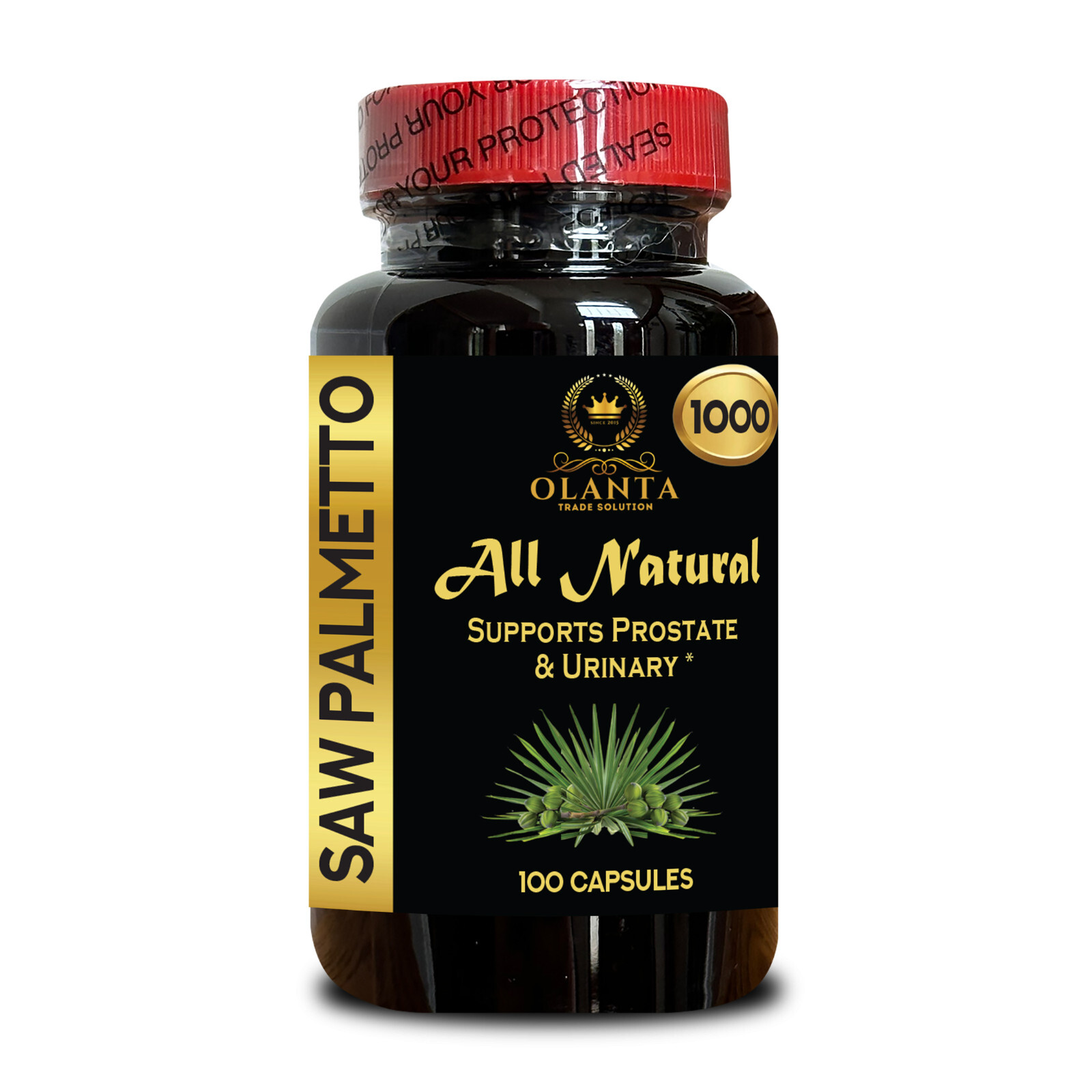 Saw Palmetto Extract 1000mg – Clean Label Supplement for Men Focused on Prostate