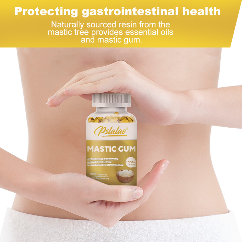 Mastic Gum Capsules 1000mg – Support Gastrointestinal Health, Digestive System