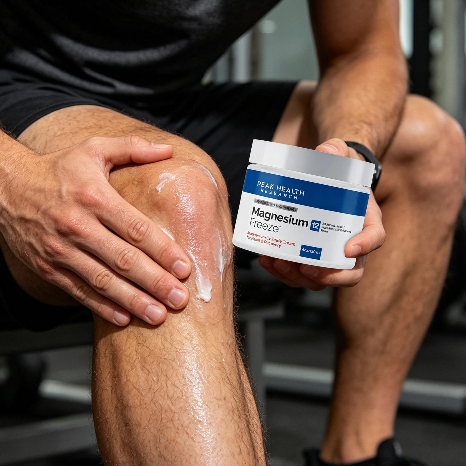 Magnesium Freeze – Topical Magnesium Cream with Niacinamide for Joints, Low B.