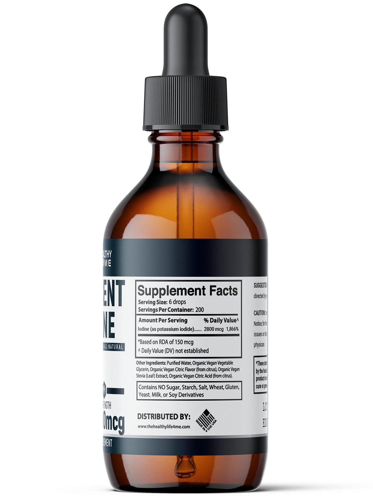 Nascent Iodine Supplement | 2800mcg | Potassium 2 Fl Oz (Pack of 1), Clear