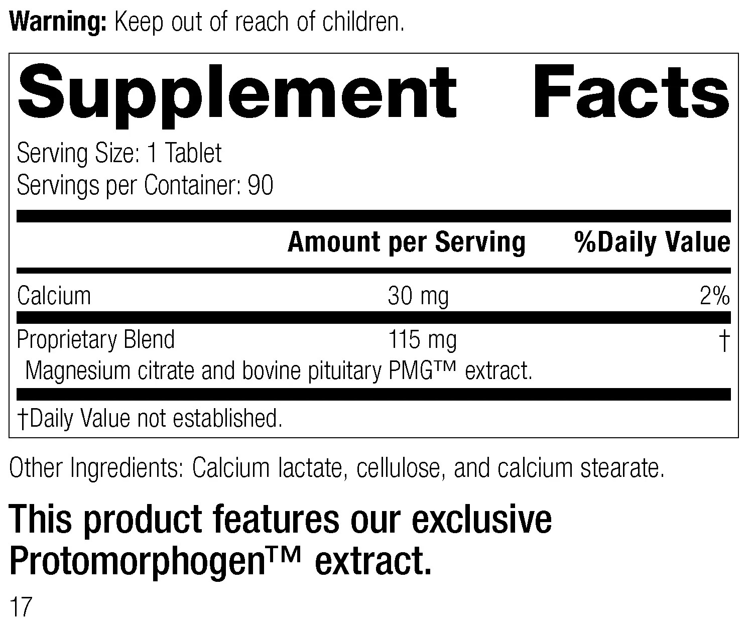 Standard Process Pituitrophin PMG