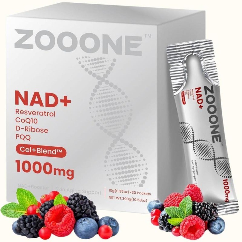 Men & NAD+ Women, 1000mg Liquid for Cellular Energy Support, NR & Resveratrol*/