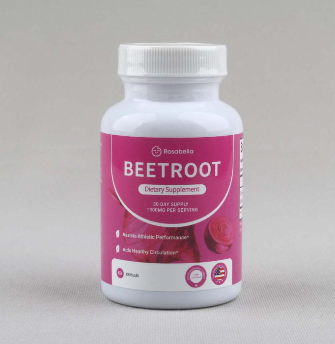 1-5pack Rosabella Supports Blood Pressure 60Ct Organic Beet Root Powder