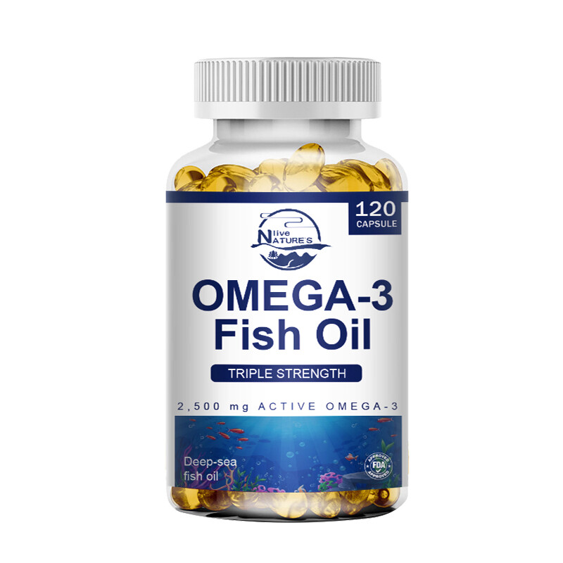 3x Strength EPA & DHA Omega 3 Fish Oil 3600mg, Highest Potency, 4 × 120 Softgels