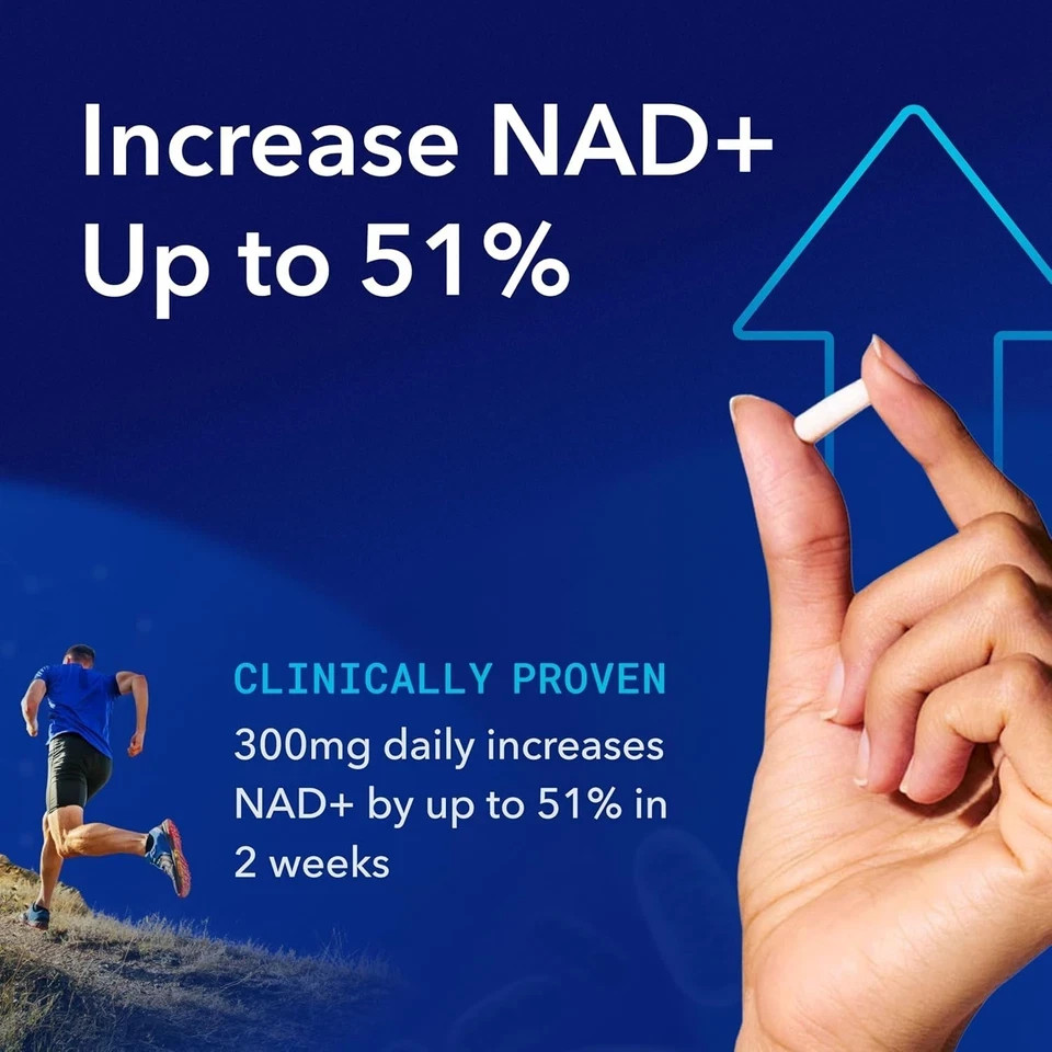 TRU NIAGEN Niagen 300mg – NAD Booster, 2-Pack (90 Servings Each)