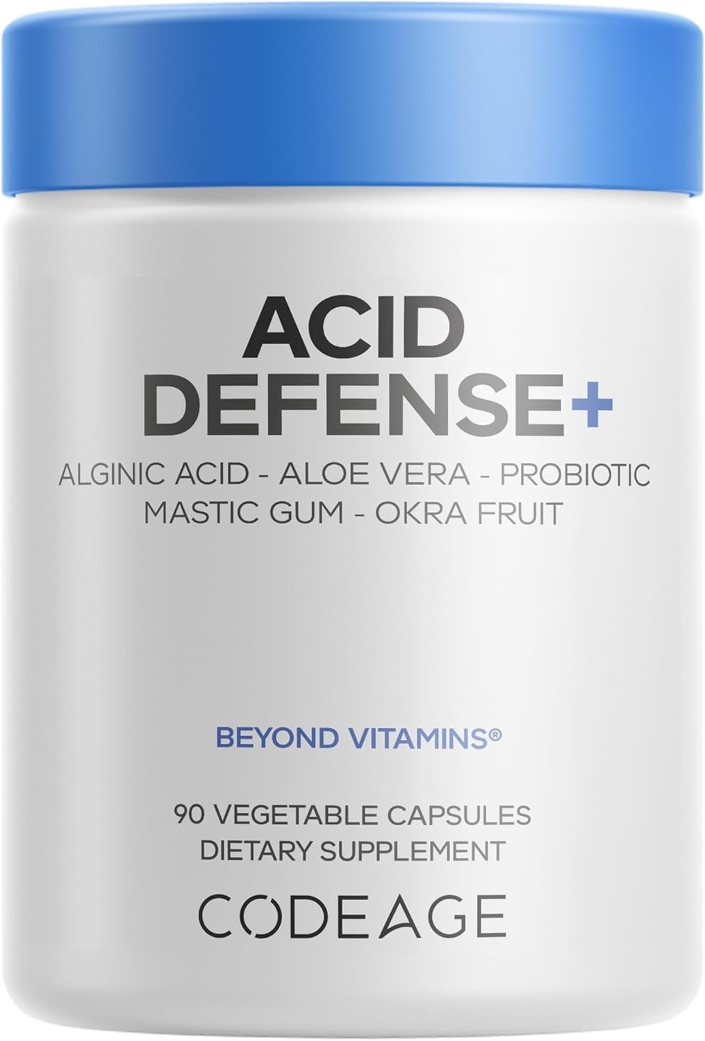 Codeage Acid Defense+ Digestive Support Supplement Marshmallow Root DGL Licorice