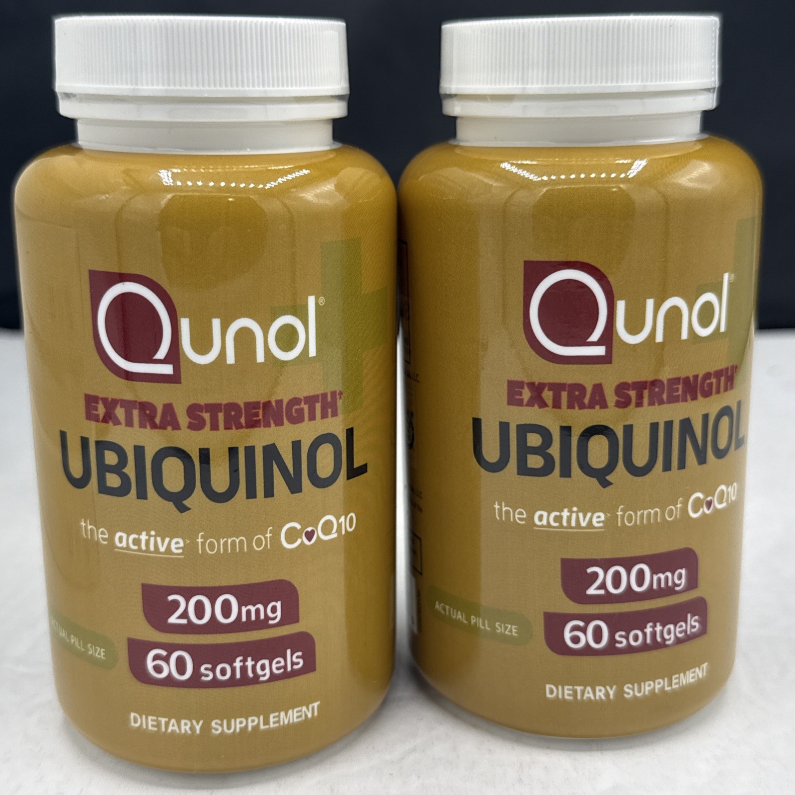 2 Ubiquinol, Qunol Extra Strength 200 mg. (60 Softgels X 2) EXP 08/2026 (a)