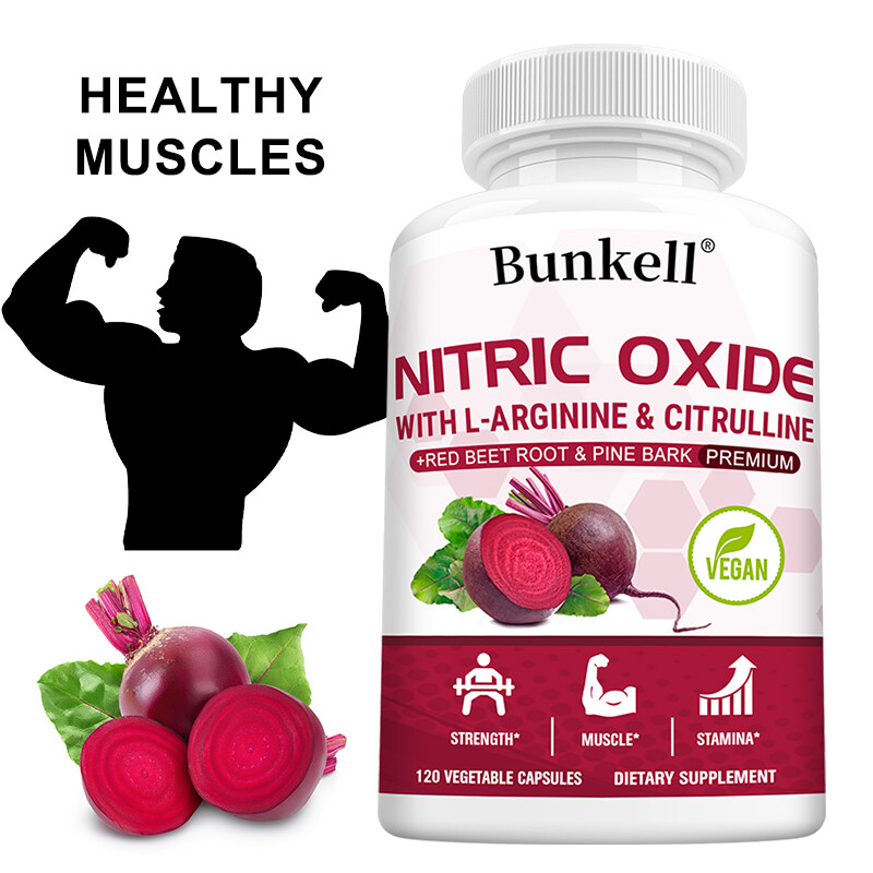 Nitric Oxide Booster Supplement – L-Arginine, L-Citrulline & Red Beet Root