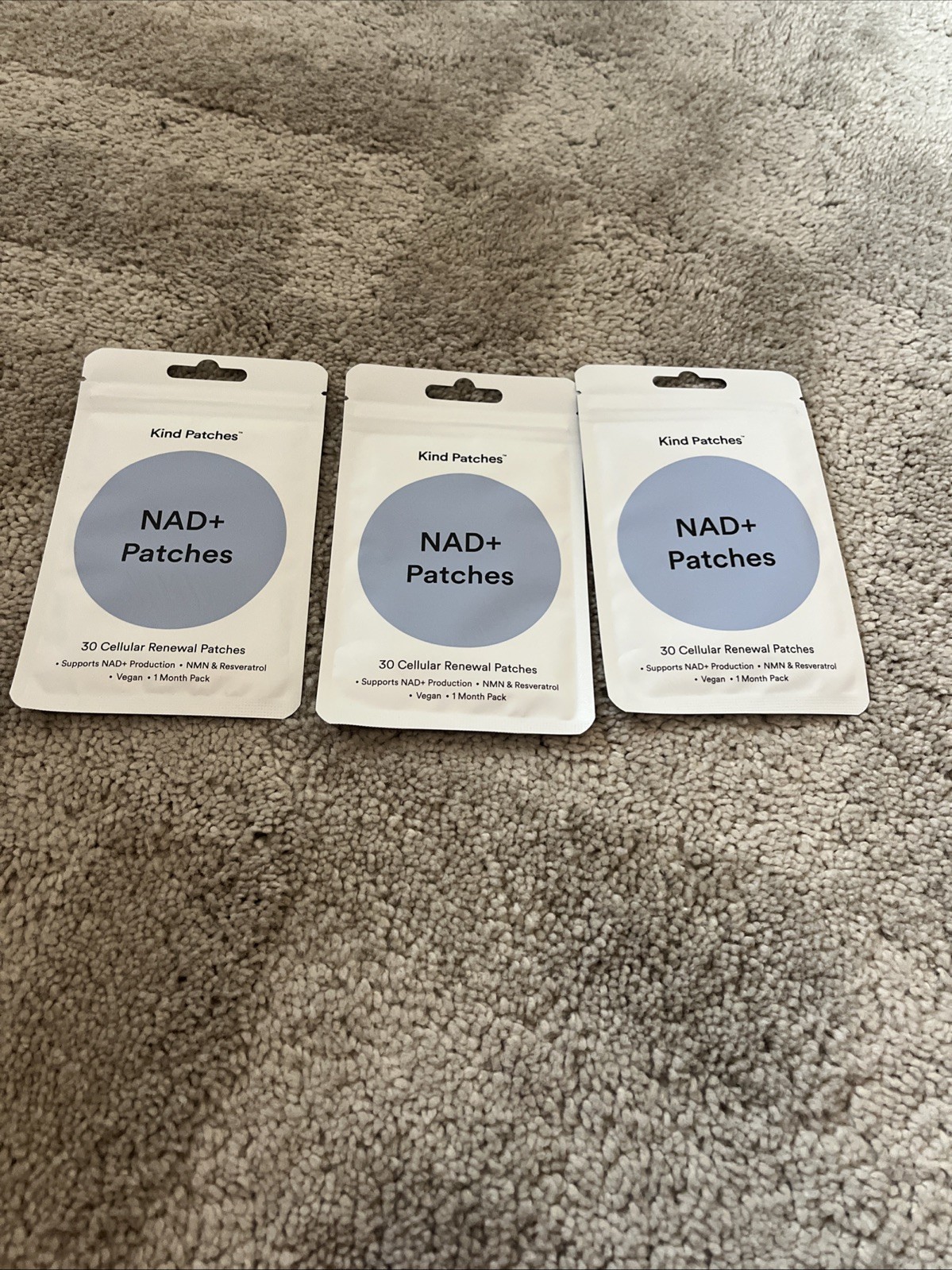 NAD Plus Patches by Kind Patches for Unisex – 3 pack