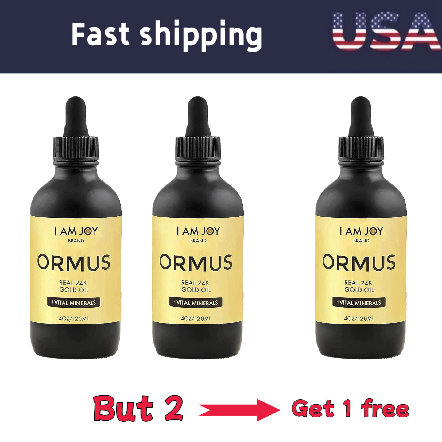 Quality 2x I am Joy Decalcify Gold Oil Monoatomic 120ml Pineal Gland Repair DNA
