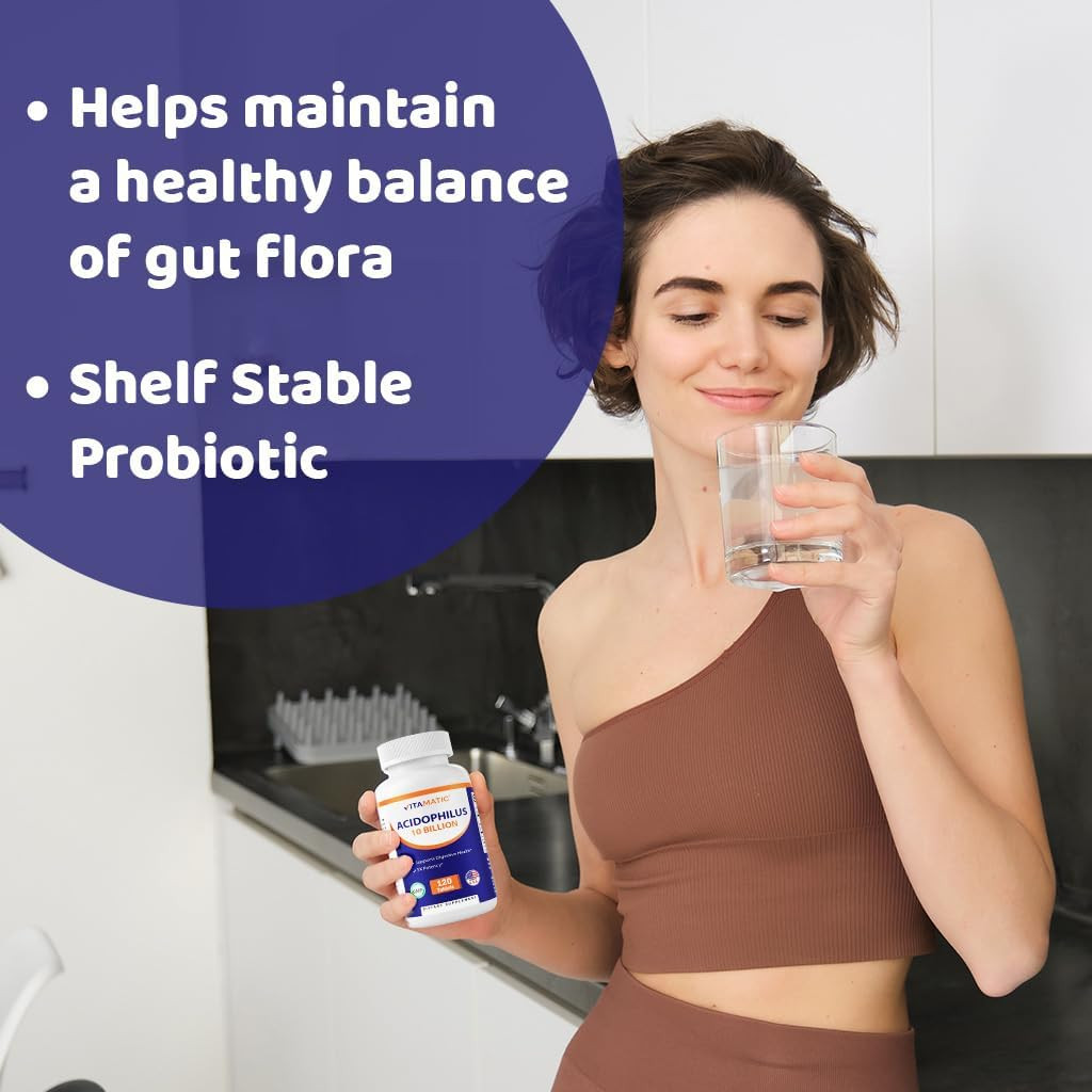 Acidophilus Probiotic – 10 Billion CFU – 5X Potency – Daily Probiotic Supplement
