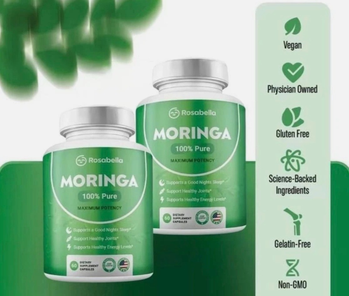 Rosabella Moringa+ – 2-Pack (120 Caps) – Superfood Support