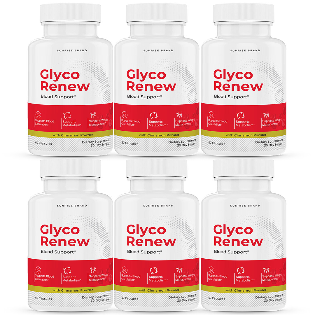Glyco Renew Advanced Blood Support Pills for Healthy Blood Sugar Levels 6 Pack