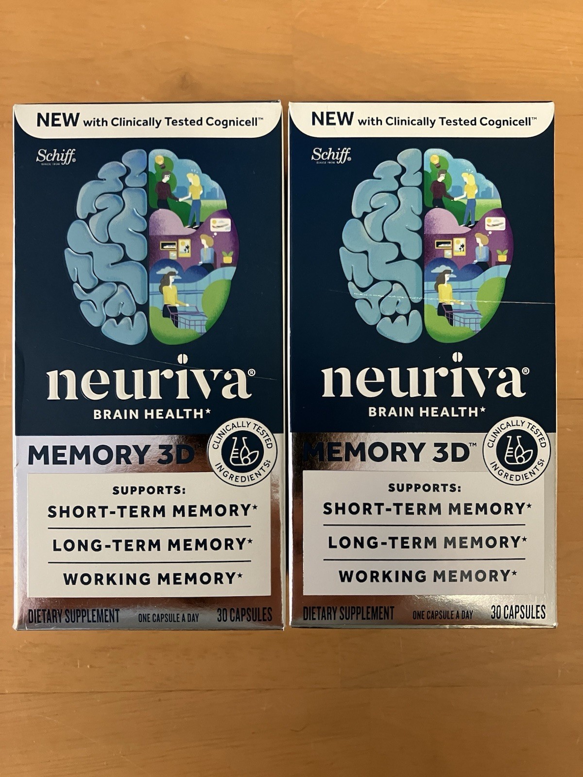 2-Pk New Neuriva Brain Health Memory 3D – 60 total Caps *SHIPS FREE* Exp.02/2028