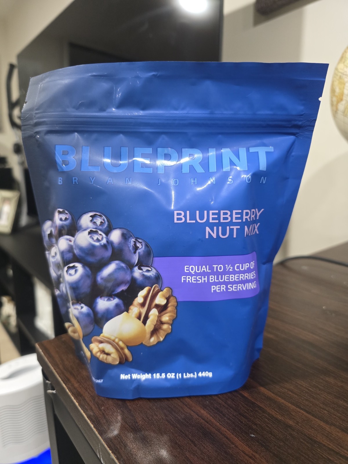 Blueprint Bryan Johnson Blueberry Nut Mix 1 Lb Bag 30 Servings fast shipping.