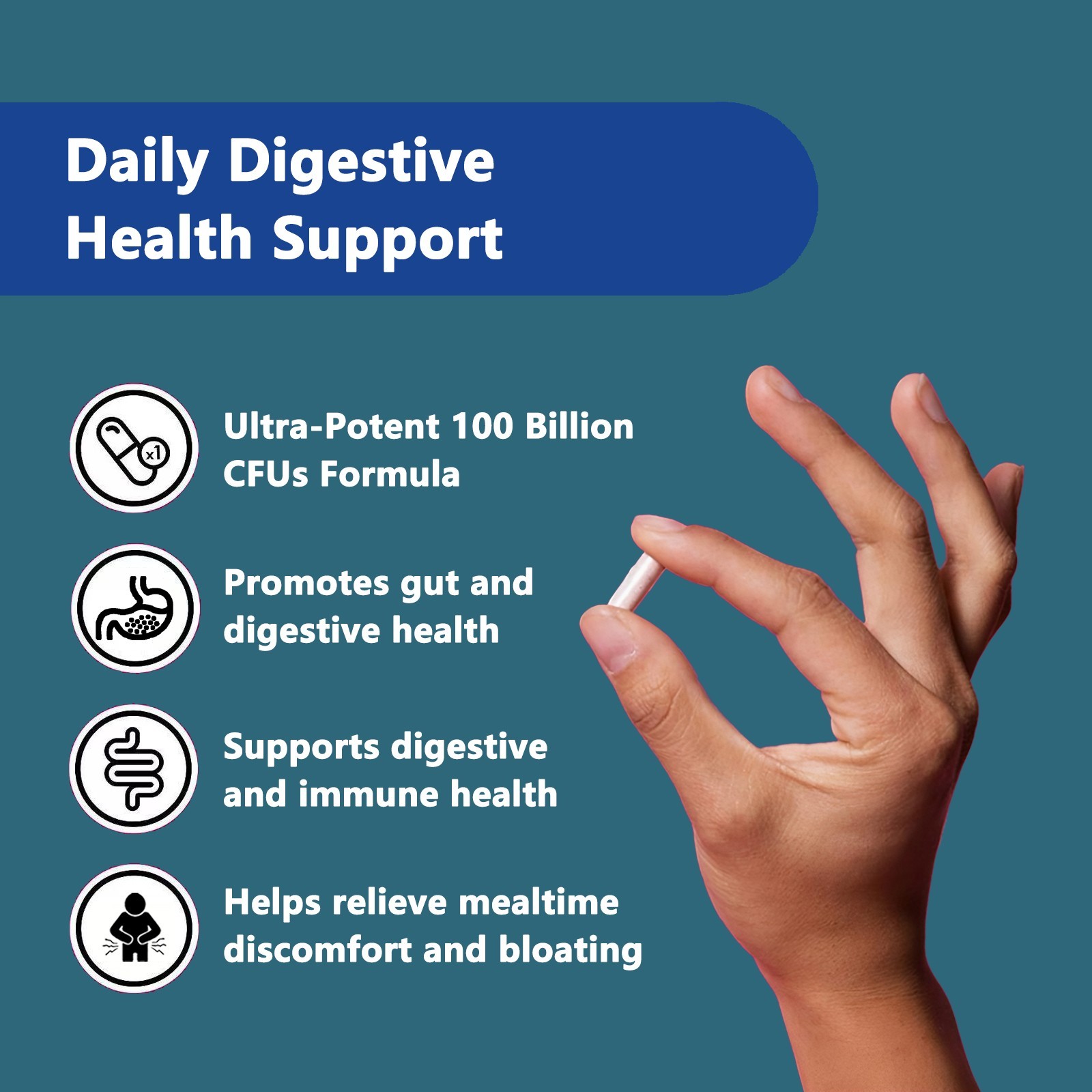 Digestive Enzymes & Probiotics Bundle Gut Health Bloating Relief 100B CFU