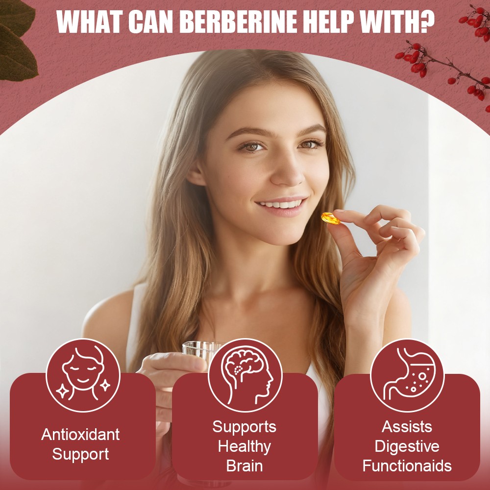 2 Bottle Berberine HCL 120 Capsules High Potency Dietary Supplement