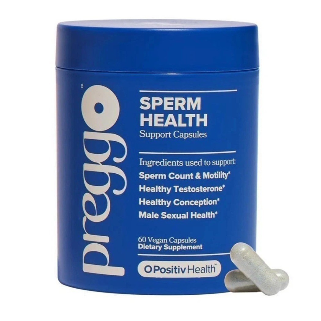 NEW PREGGO O-Positive Men’s Dietary Supplement Capsules 60 Count
