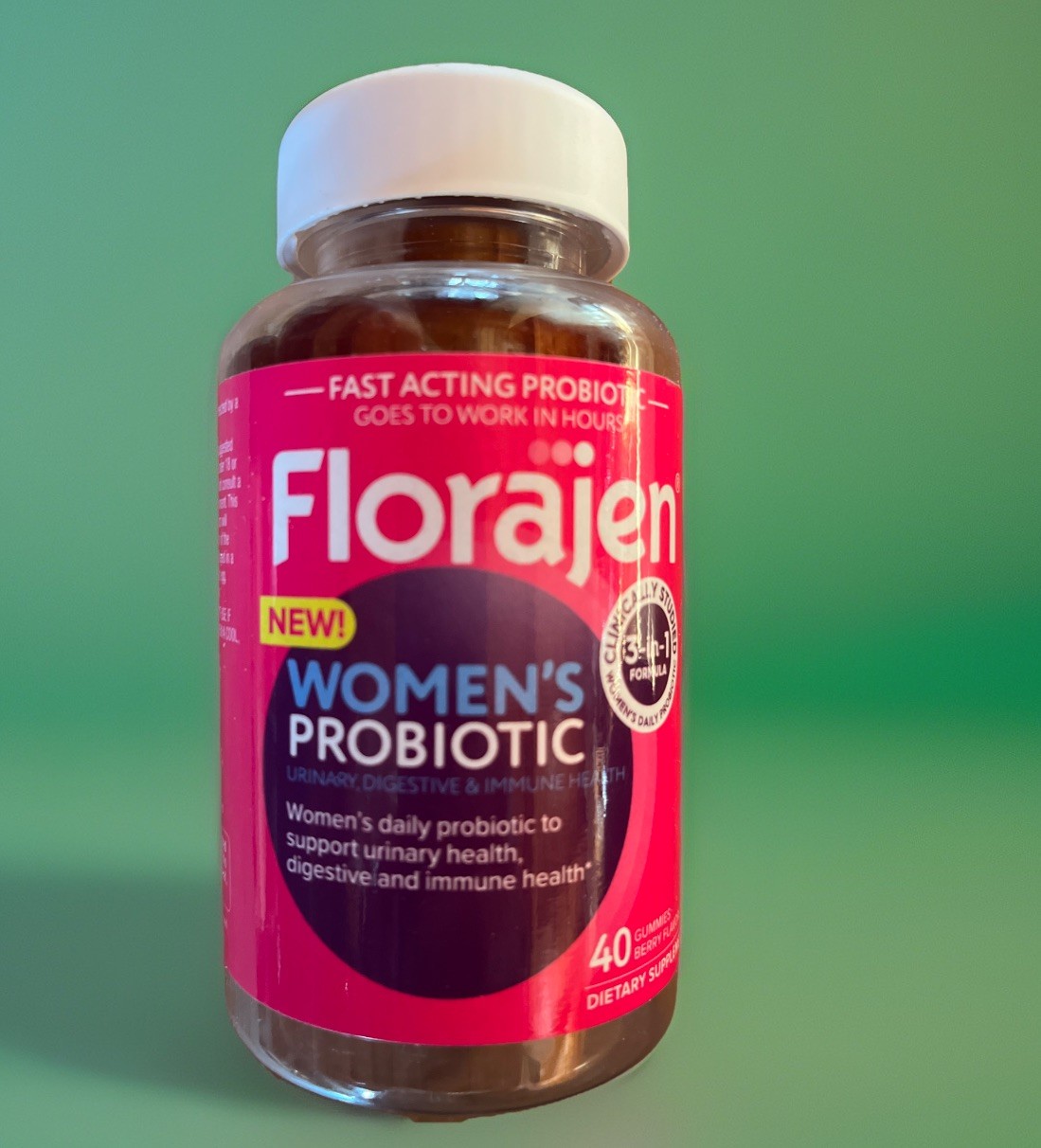 Florajen Women’s Probiotic 40 Gummies Berry Urinary Digestive Immune Ex 02/2026+