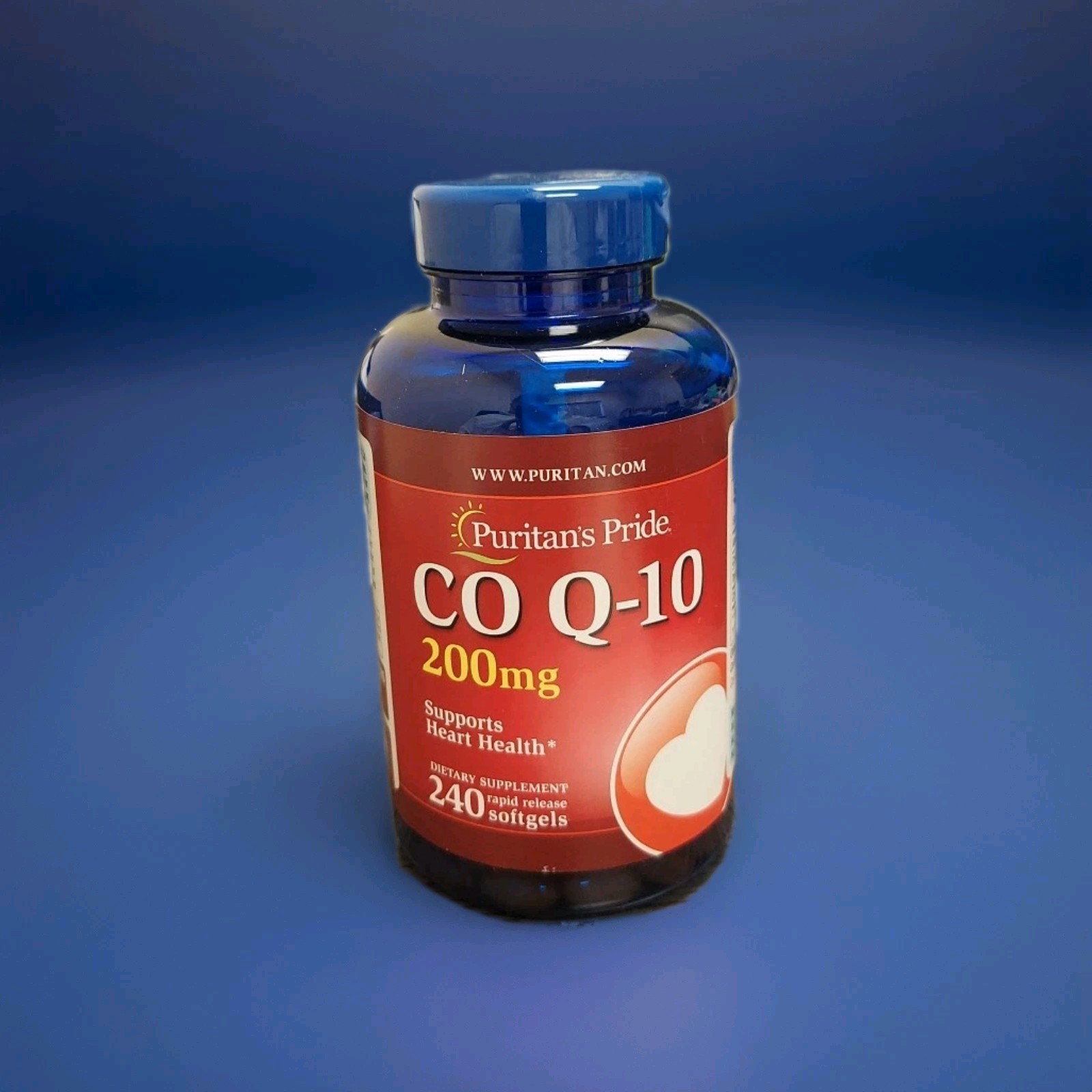 Puritan’s Pride Q-sorb Co Q-10 200mg Rapid Release Softgels – 240 Count Exp 8/26
