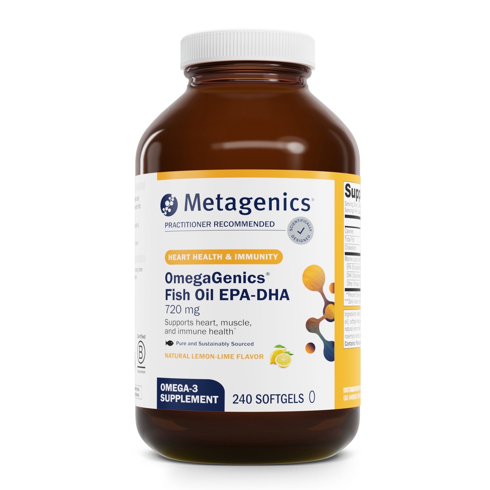 Omegagenics Fish Oil EPA-DHA 720 Mg – Omega-3 Fish Oil Supplement – High Potency