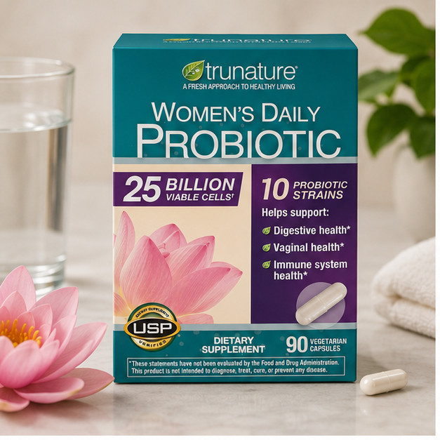 3-Pack Trunature Women’s Daily Probiotic, 90 Vegetarian Capsule