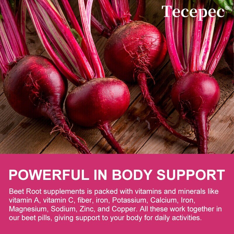 Beet Root Capsules 1300mg Beetroot Powder Extract