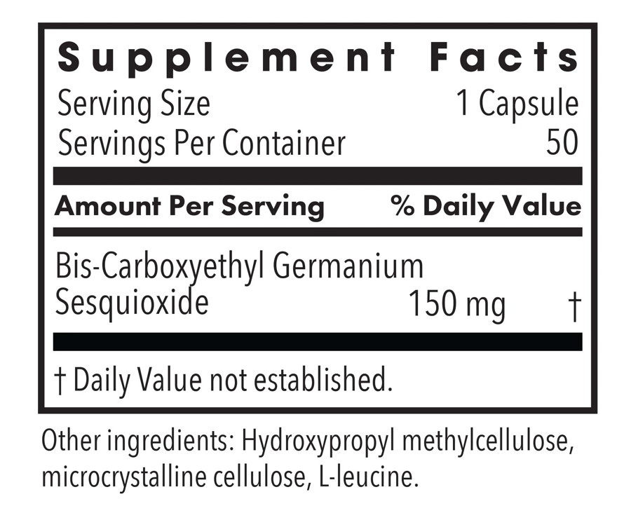 Allergy Research Group – Organo-Germanium Ge-132 (50caps)