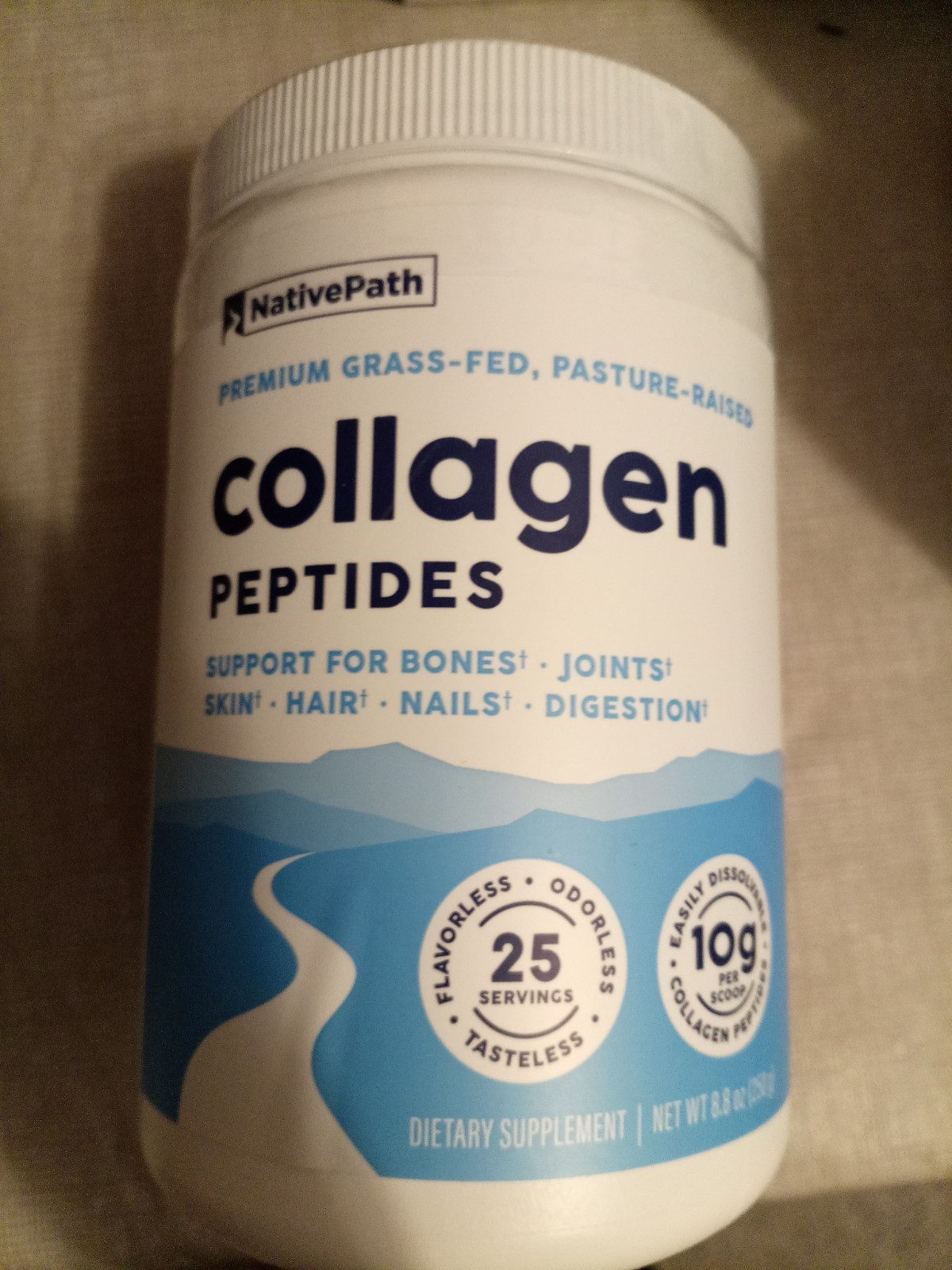 NativePath Collagen Peptides Powder Grass Fed Pasture Raised