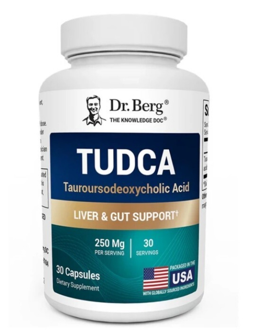 TUDCA, 2 packs -250 milligrams, 30 vegetable capsules per capsule (60 tota 1!)-
