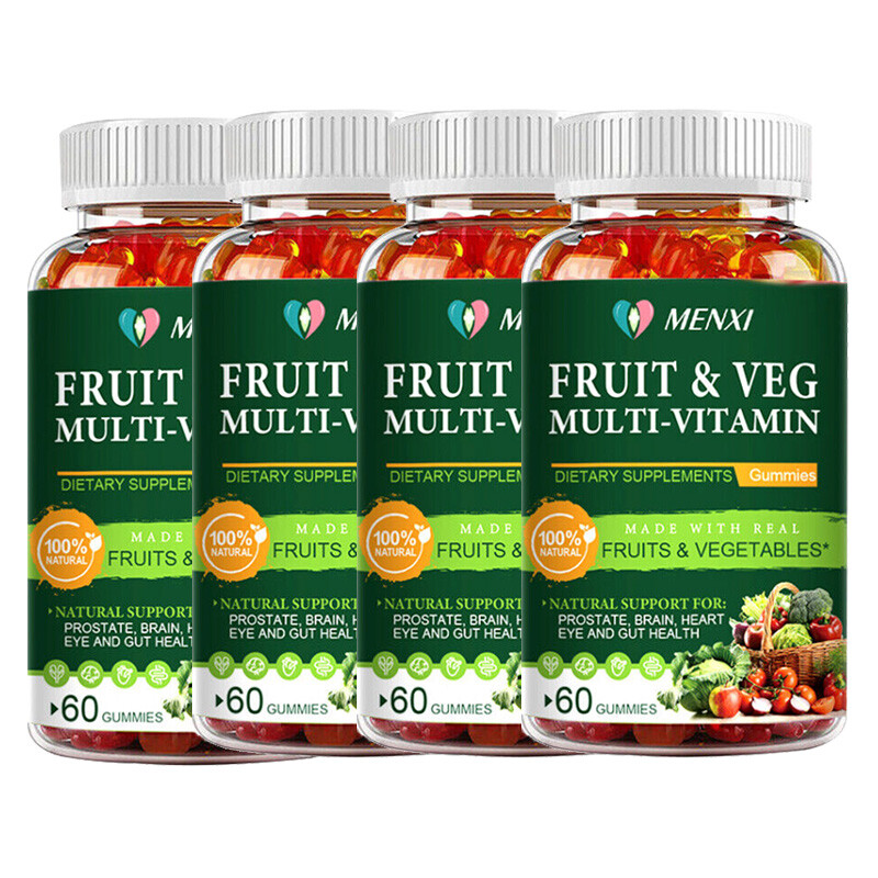 Fruits & Veggies 60 Fruit & Veggie Supplement Gummies Vitamins & Minerals 60PCS