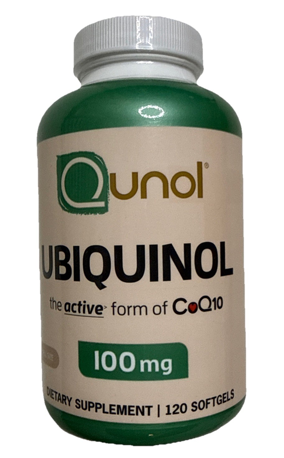 UBIQUINOL Qunol Mega CoQ10 100mg Ubiquinol 120 Softgels Exp. 06/ 2026