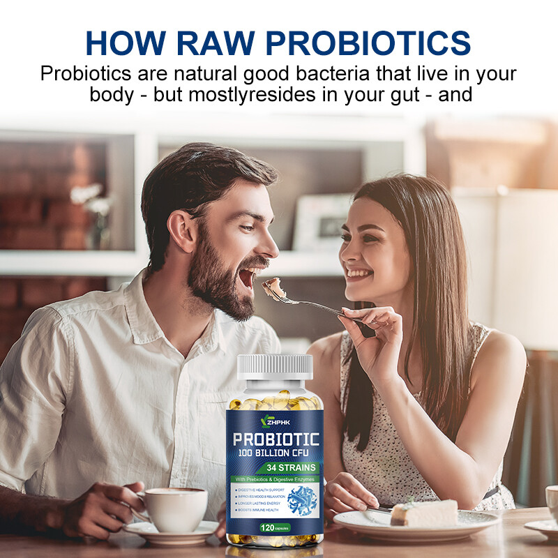 Digestive Enzymes Prebiotic & Probiotics Gas, Constipation & Bloating Relief 120