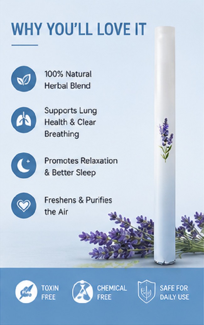 2 Pack Herbal Diffuser with Mullein, Thyme & Mint for Lung Health & Fresh Air