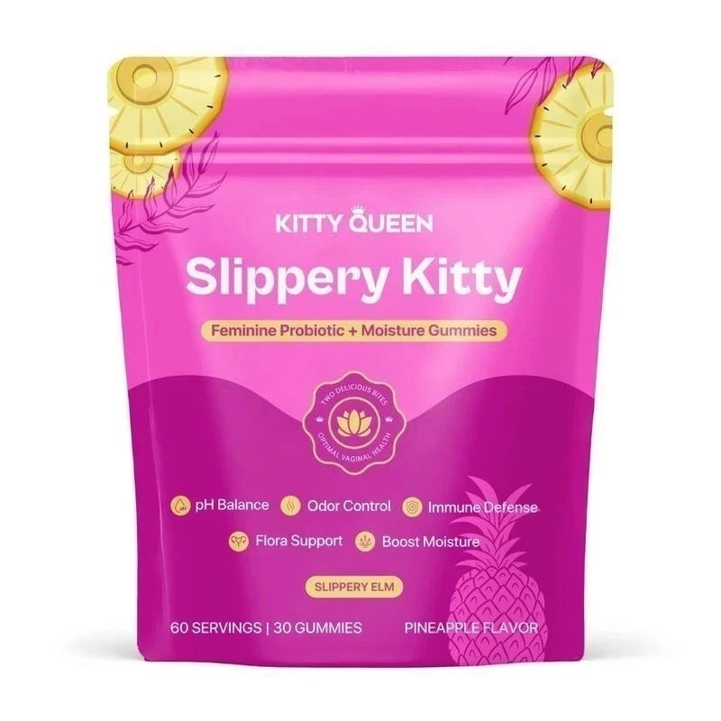 Kitty Queen Slippery Kitty – Feminine Probiotic + Moisture Gummies NEW