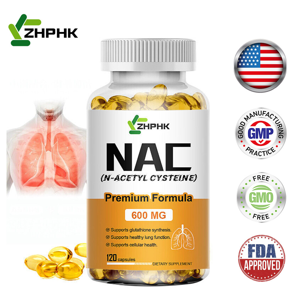 N-ACETYL L-CYSTEINE 600mg – Immune System and Liver Support – 120 Capsules