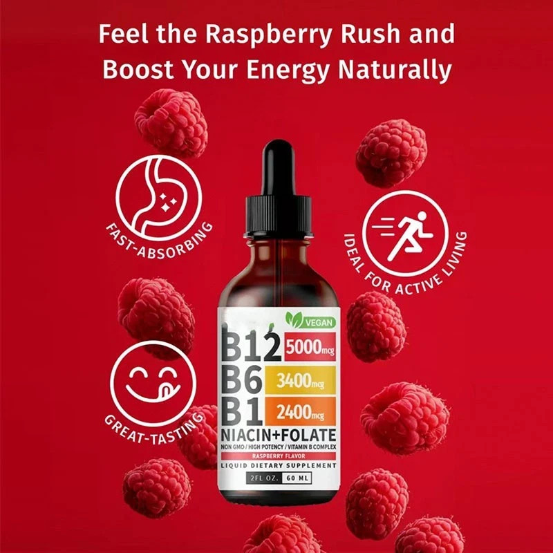 Vitamin B12 Sublingual Vitamin B Complex B 12,Vitamin B12 and B6 Liquid Drops