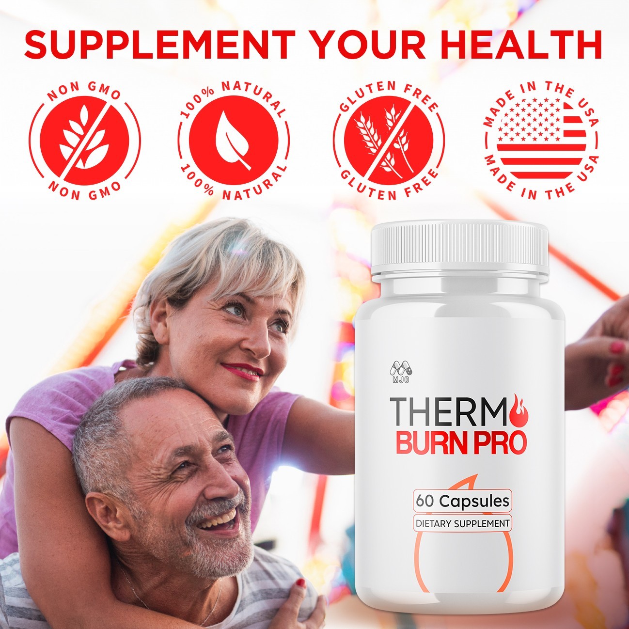 (1 Pack) Thermo Burn Pro Advanced Energy & Fitness Formula ThermoBurnPro 60 Caps