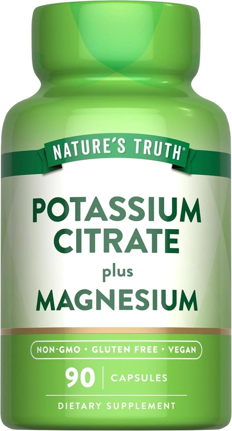 Nature’s Truth Potassium Citrate + Magnesium Supplement 90ct, Exp 02/2028