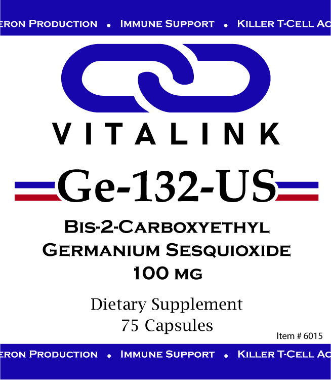 VitaLink Organic Germanium 100 mg X 75 capsules – Potent Immune Support