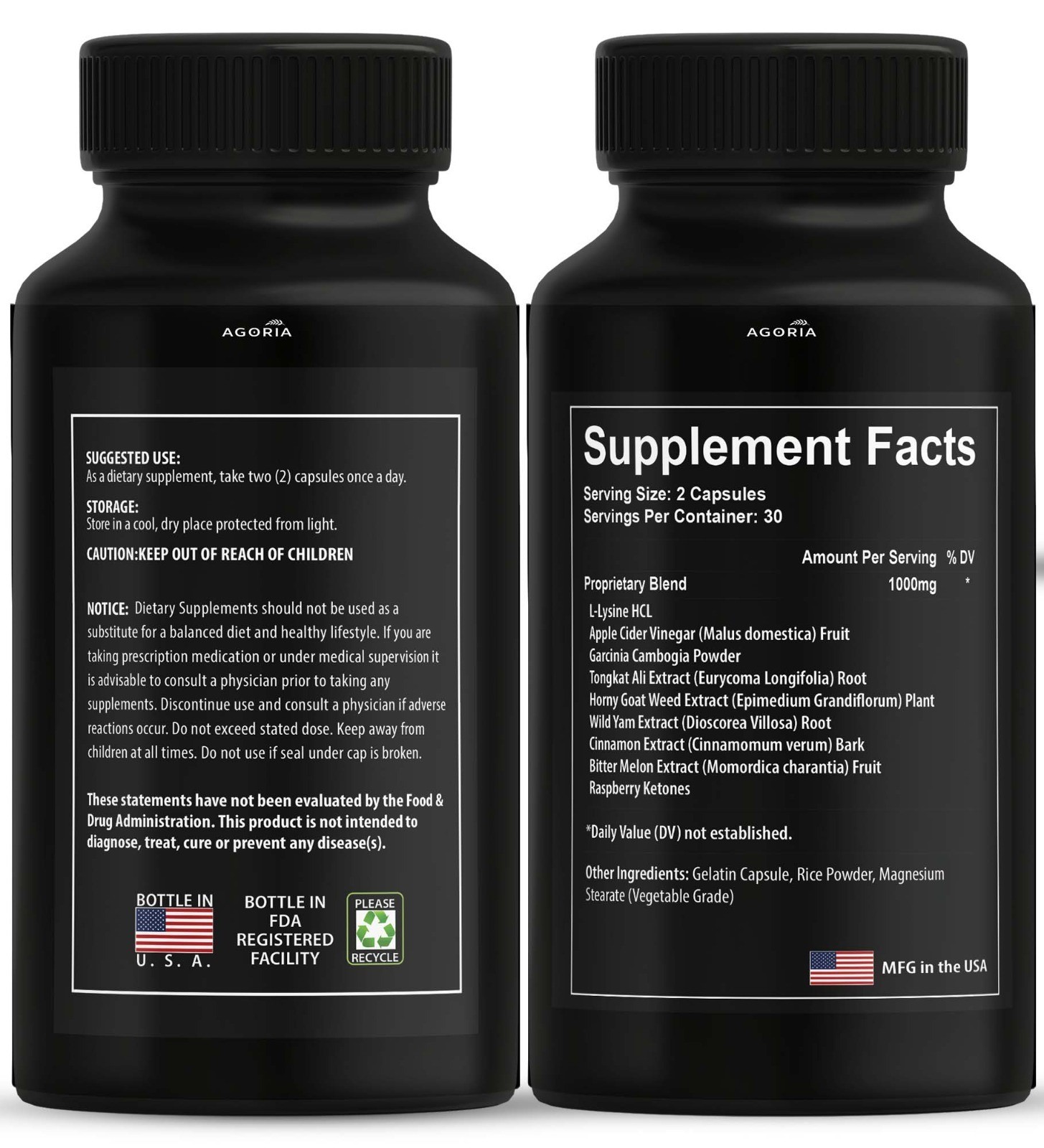 Titan Boost All Natural Energy Management Dietary Supplements – (60 Capsules)